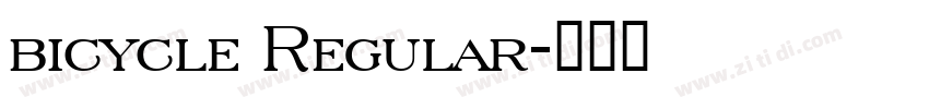 bicycle Regular字体转换